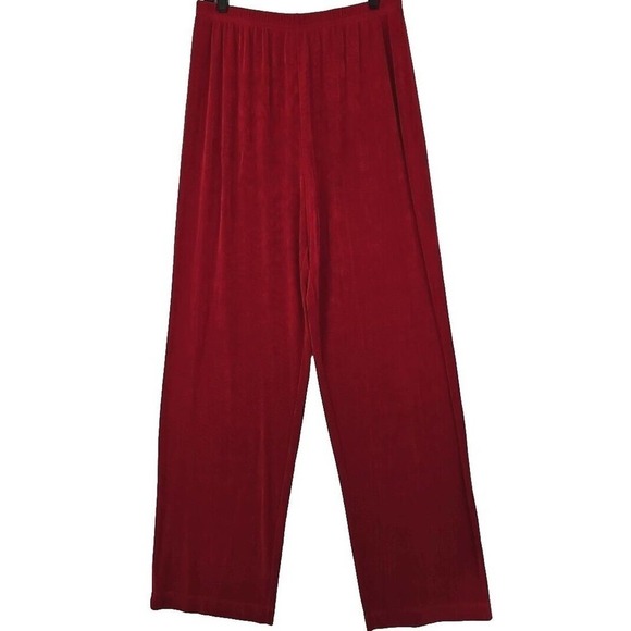 Drapers & Damons ~Woman Size XL~ Red Pull On Pants Slinky Elastic Waist. - Picture 12 of 12